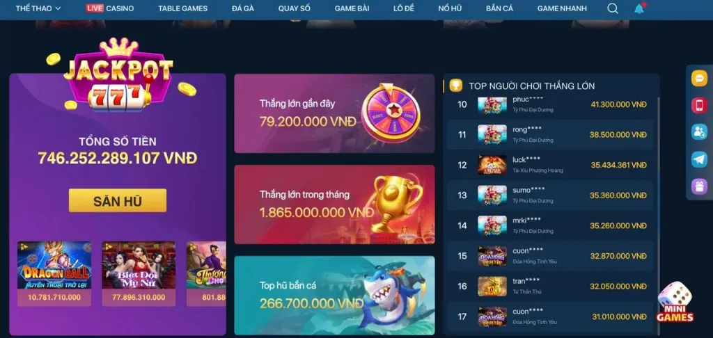 Kho game đa dạng tại hi88 win